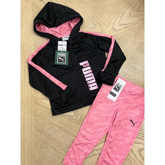 *NWT* Baby Girl Puma 2 Piece Hoodie & Pant Set - Picture 1 of 4